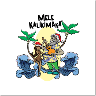 Mele Kalikimaka Haka Dance Maori Christmas Hawaii Xmas Gift Posters and Art